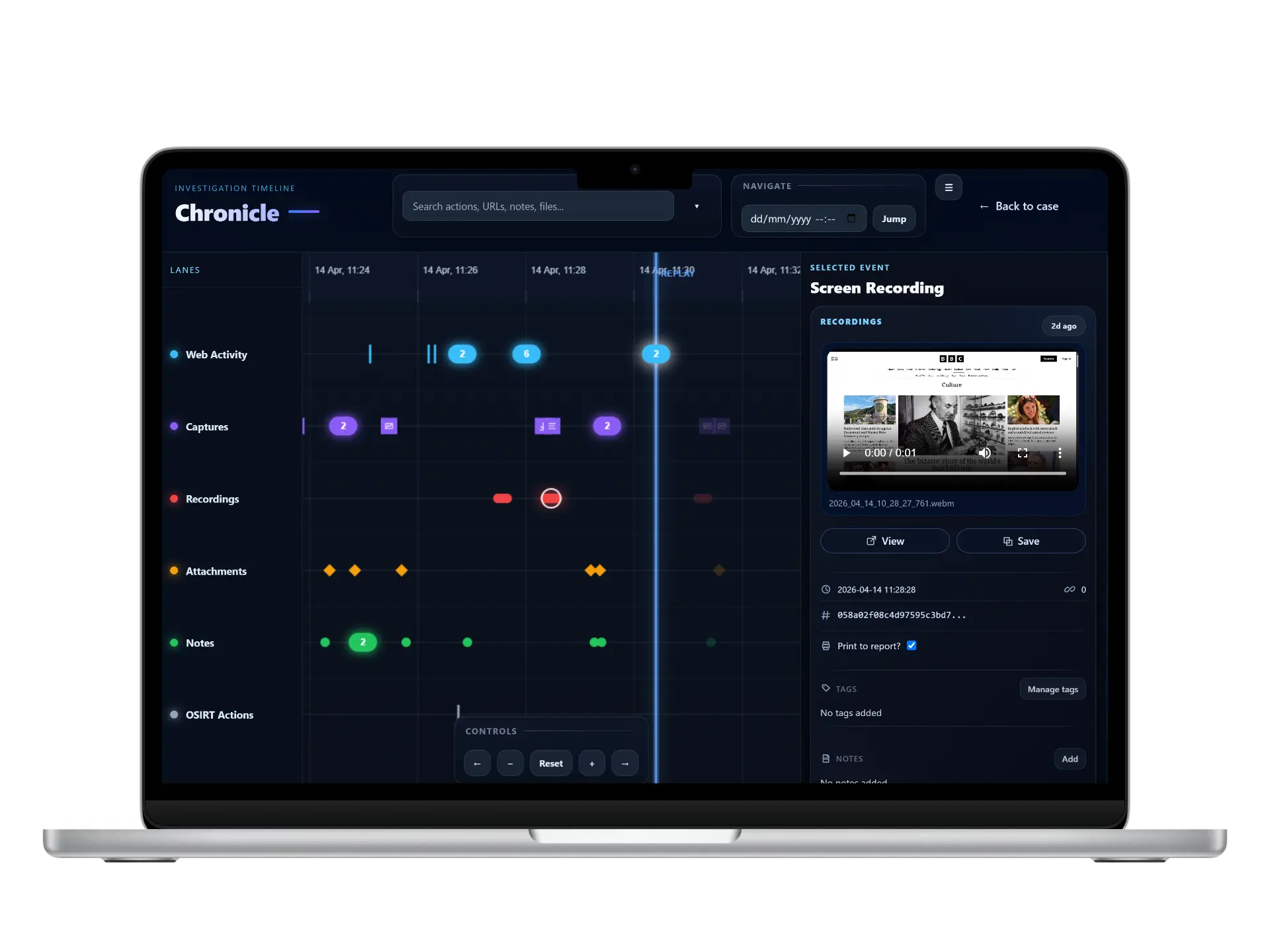 OSIRT III interface preview